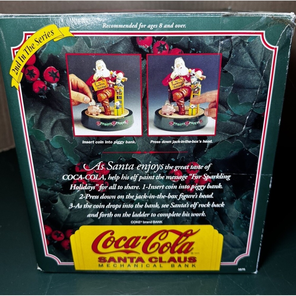 Coca‎ Cola Santa Claus Mechanical Bank 2nd in Series By ERTL 1994 - Picture 7 of 9